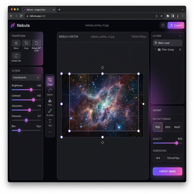 Nebula Browser Processing Showcase